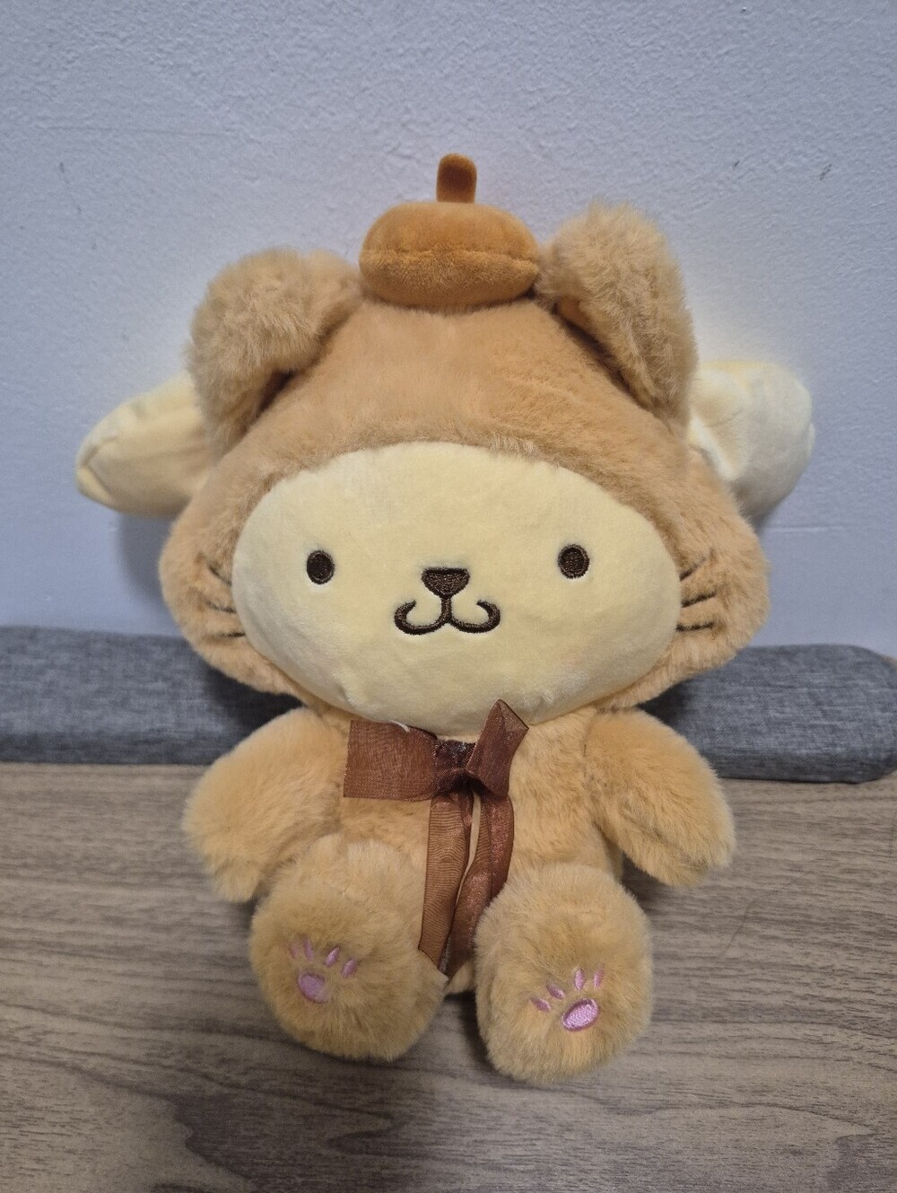 Sanrio Characters Fluffy Pastel Nyanko Pompompurin Plush